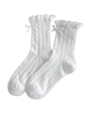 The Coquette Sheer Ribbon Socks - Set of Two