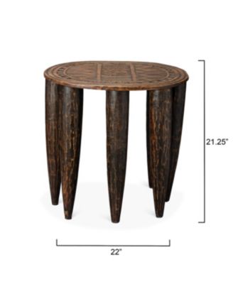  Naga Mango Wood Side Table