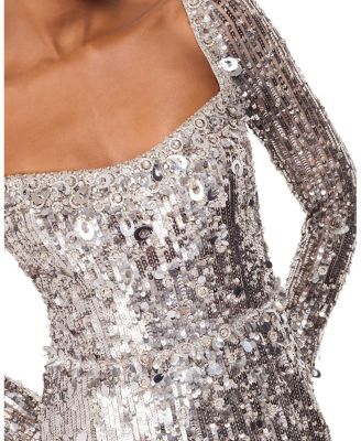  Kestra Sequin-Embellished Maxi Dress