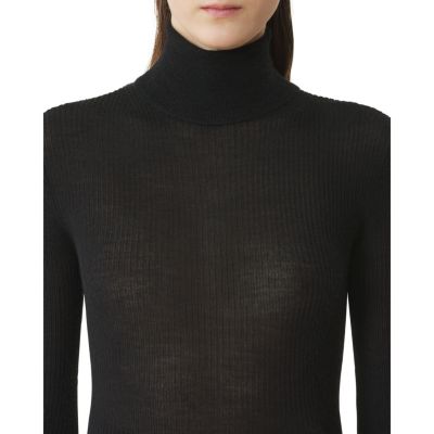  Merino Wool and Silk Turtleneck Sweater