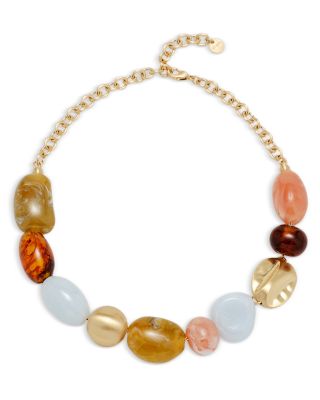 Mercier Stone Beaded Choker Necklace, 17.9" 