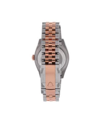 Oyster Perpetual Datejust Fluted Motif Automatic Watch in Stainless Steel and Rose Gold 36mm