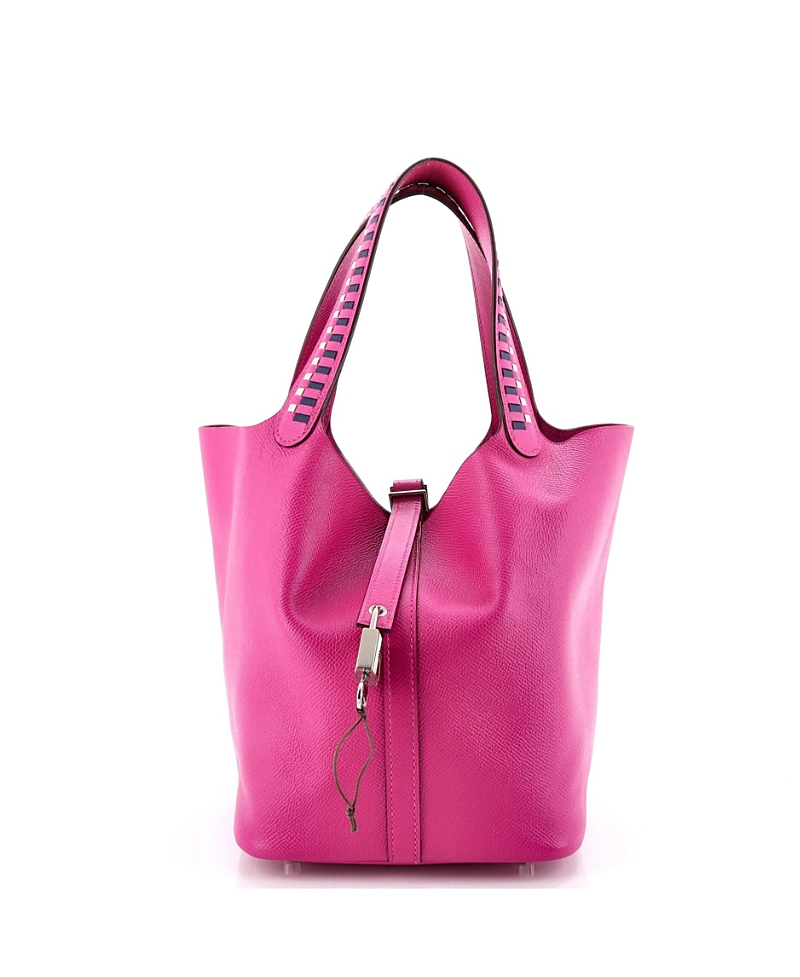 Click to view more detailed imagery on our partner's website Pre-owned Pre-owned Hermes Hermes Mm Picotin Lock Bag Tressage Epsom