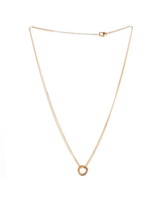  Trinity Choker Necklace 18K Tricolor Gold, 14 - 15.5"