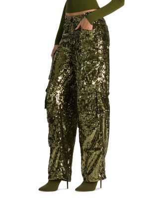 Olympia Mr Sequin Baggy Cargo Pants