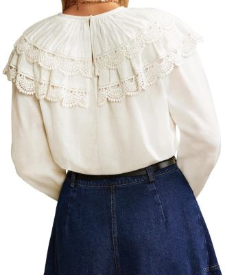  Crochet Double Frill Blouse