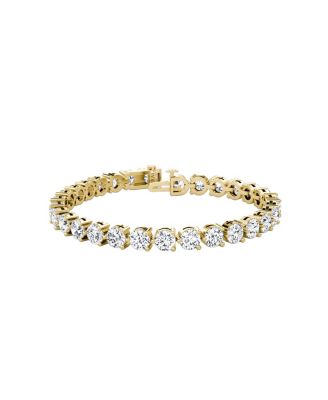  Tennis Bracelet, Extra Large in 14K Gold, 15ctw Round Brilliant Lab Grown Diamonds, 7"