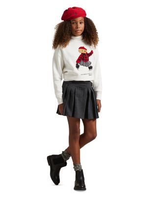 Girls&#39; Polo Bear Fleece Boxy Sweatshirt - Big Kid