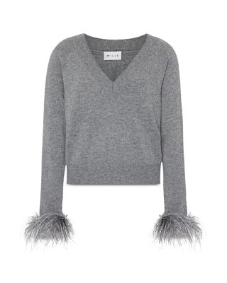 Feather Cuff Sweater