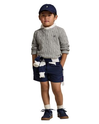Boys' Cable-Knit Cotton Sweater - Little Kid, Big Kid