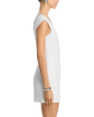 Azra Square Neck Twill Mini Dress