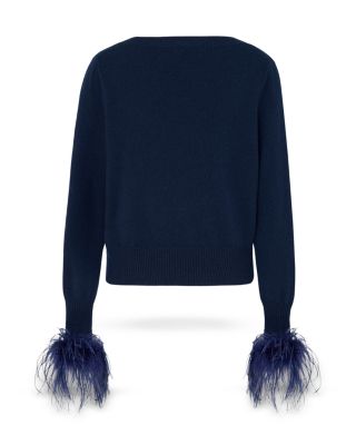 Wool Blend V Neck Sweater