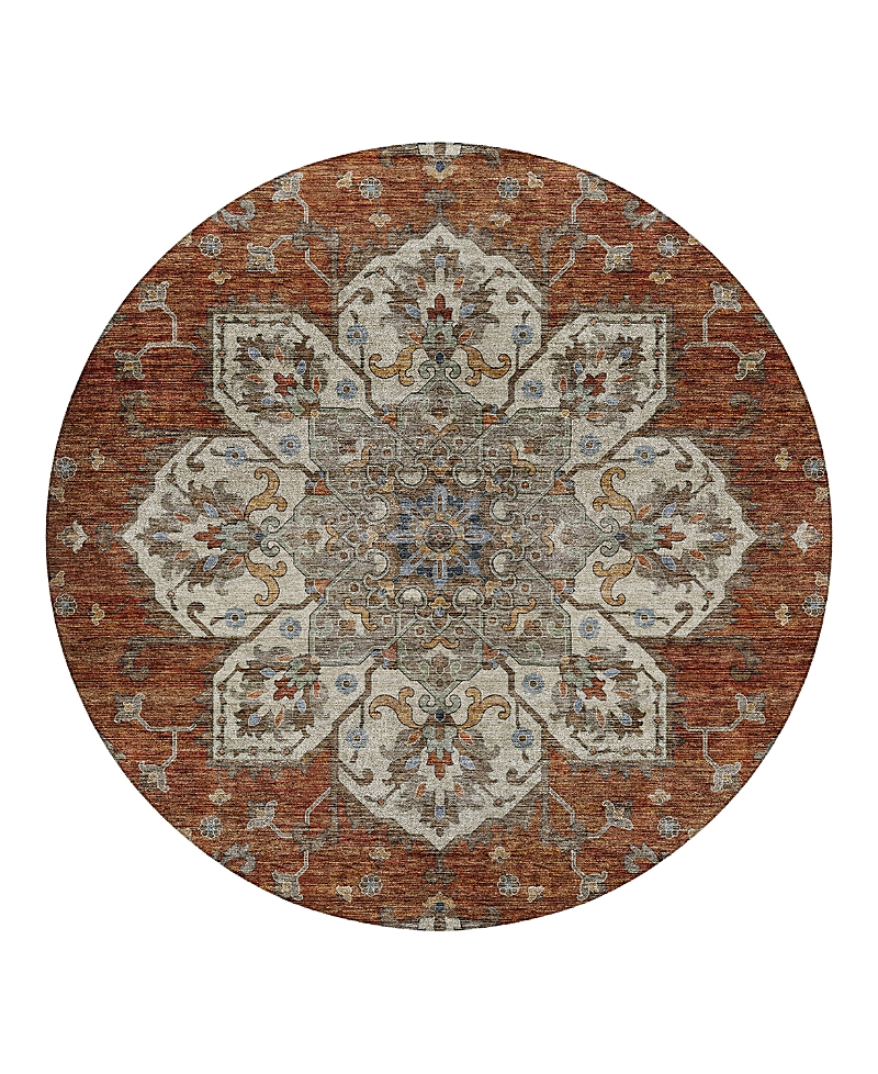 Dalyn Rug Company Silk Road Sr6 Round Area Rug, 8'0x8'0 In Brown