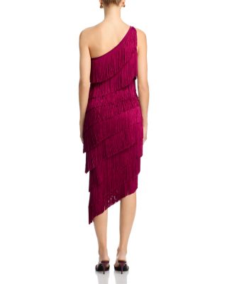 Asymmetric Fringe Dress