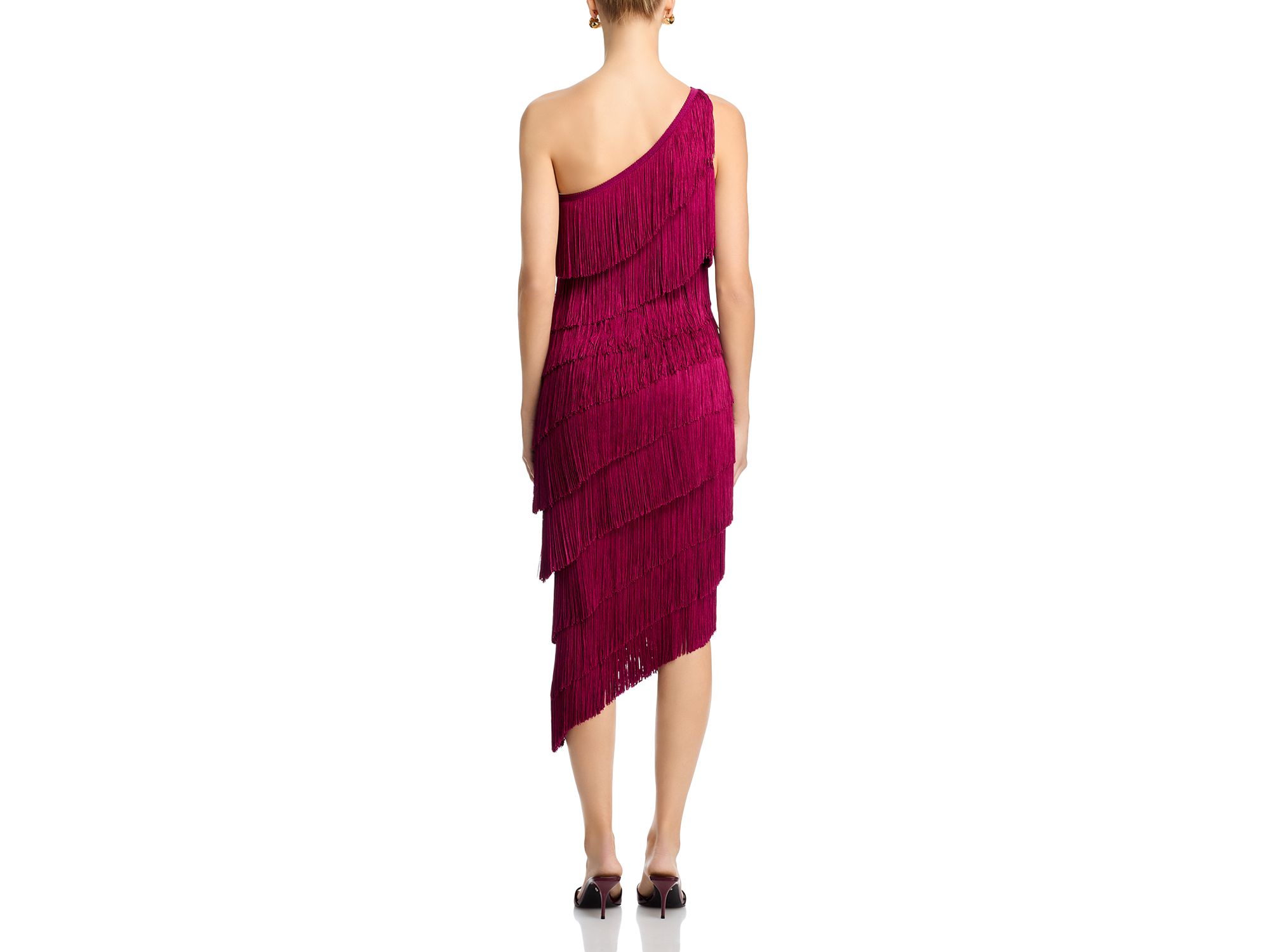Asymmetric Fringe Dress — Image 4