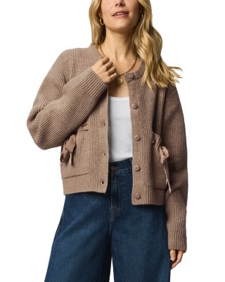 Stassi Satin Tie Cardigan