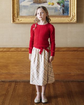 Girls&#39; Organic Pull-on Bow Sash Party Skirt - Little Kid, Big Kid