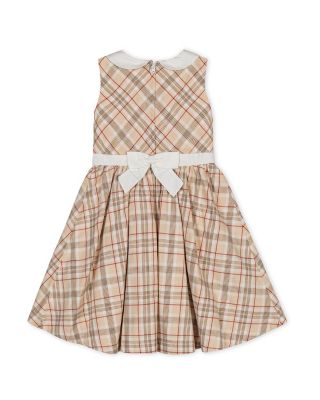 Girls' Organic Sleeveless Party Dress with Peter Pan Collar - Baby, Little Kid, Big Kid