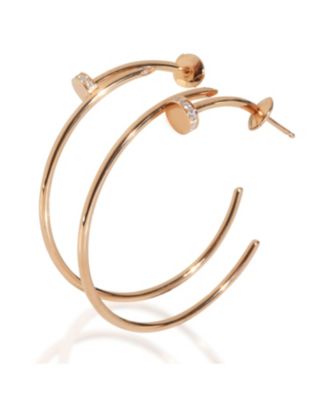  Large Model Juste Un Clou Hoop 18k Rose Gold Earrings