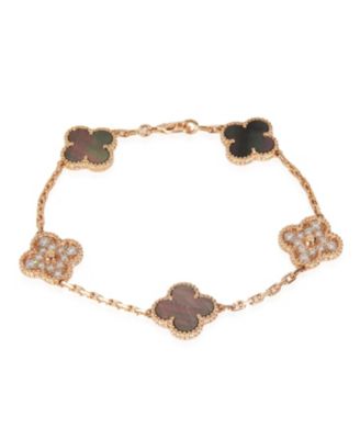  Vintage Alhambra 18k Rose Gold Bracelet