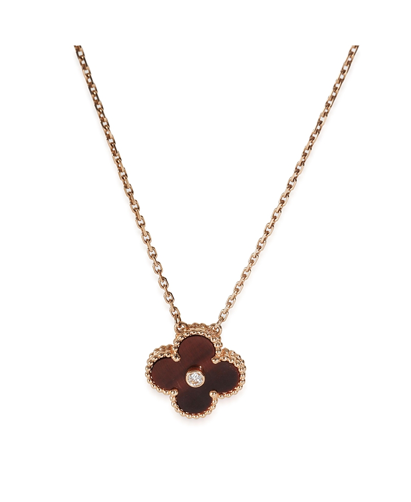Pre-Owned Van Cleef & Arpels 2017 Limited Edition Vintage Alhambra 18k Rose Gold Pendant
