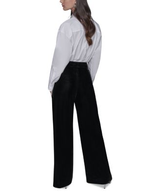 Wide Leg Velvet Pants