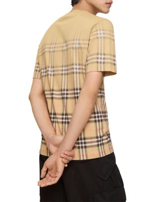 Ryan Gradient Check Cotton T-Shirt
