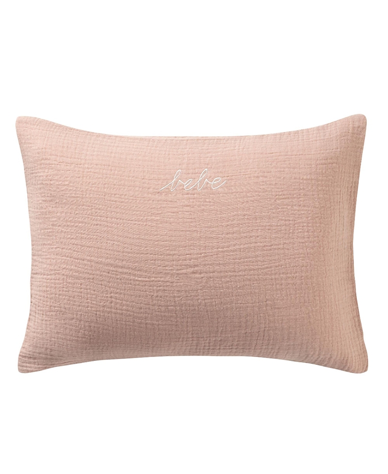 Domani Home Gauze Linen Bebe Boudoir Sham In Pink