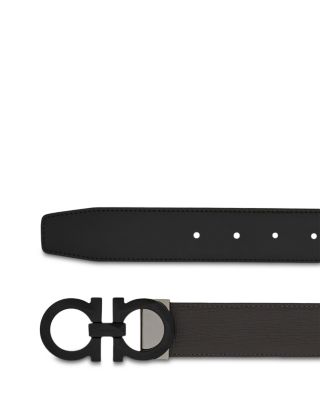 Gancini Reversible Adjustable Leather Belt