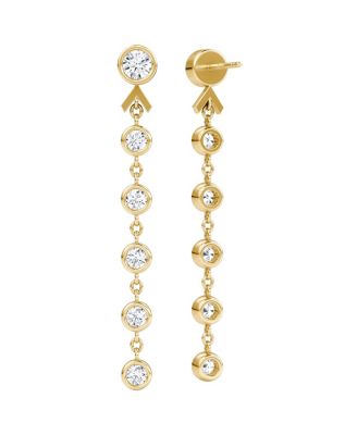 Arrow Drop Earring in 14K Gold, 1.5ctw Round Brilliant Lab Grown Diamonds