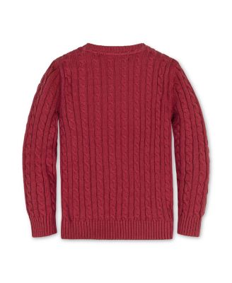 Boys' Organic Cable Crewneck Pullover Sweater - Little Kid, Big Kid