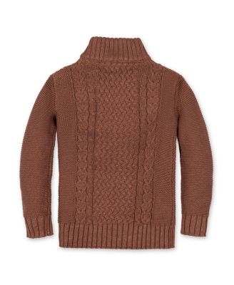 Boys' Organic Mock Neck Cable Sweater - Little Kid, Big Kid