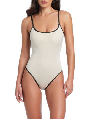 Classic Metallic Tank One Piece Swimsuit