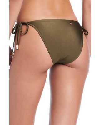 Halter Bikini Top with Chain Detail & Tie Side Bikini Bottom