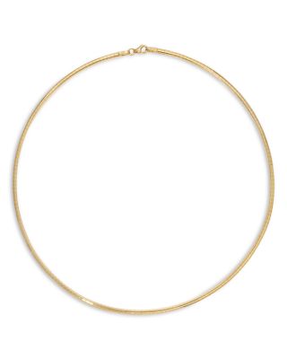 Omega Link Chain Necklace, 15"