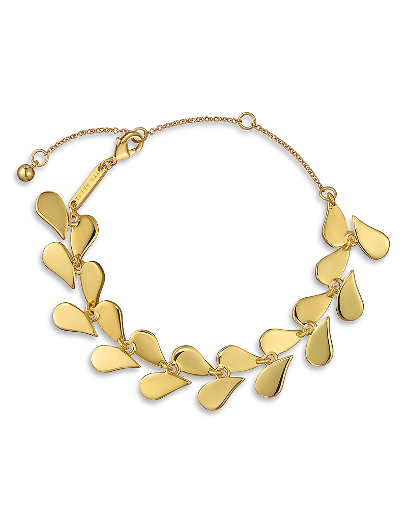 Ted Baker Anya Abstract Heart Adjustable Bracelet In Gold