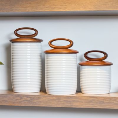 Breaking Bread Canisters, Set of Three