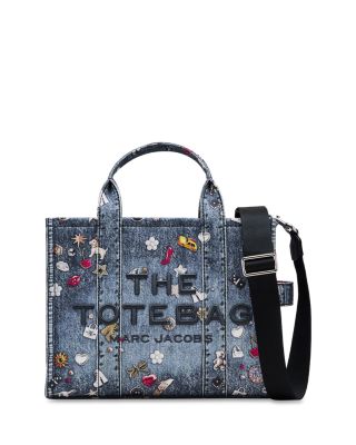Trompe L&#39;oeil Medium Denim Trinket Tote