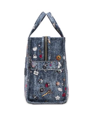 Trompe L&#39;oeil Medium Denim Trinket Tote