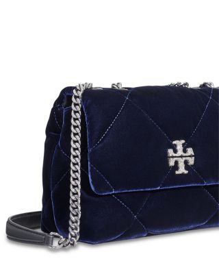 Kira Diamond Quilt Velvet Shoulder Bag