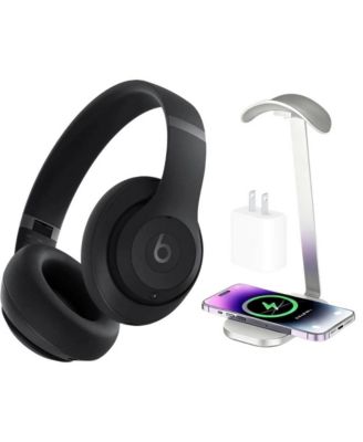 Studio Pro-Wireless Noise Cancelling Over-the-Ear Headphones with Power Adapter & Headphone Stand/Charging Pad