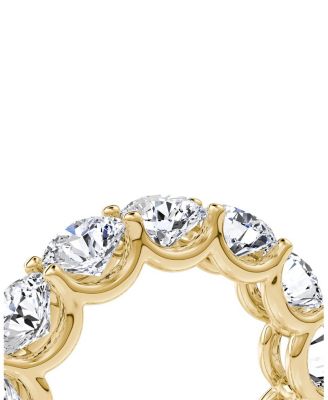 Eternity Band in 18K Gold, 6.5ctw Round Brilliant Lab Grown Diamonds