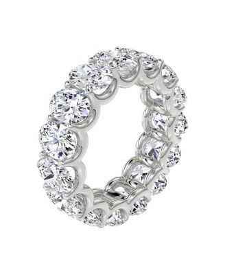 Eternity Band in 18K Gold, 7.5ctw Oval Lab Grown Diamonds