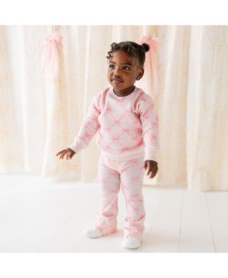  Unisex Bow Trellis Flare Legging