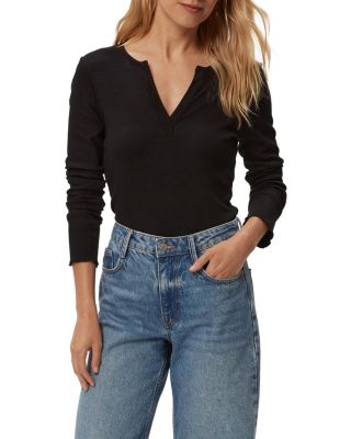 Salem Mixed Placket Henley Tee