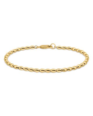 Oval Beaded Collar Necklace, 16"-18" - Exclusive