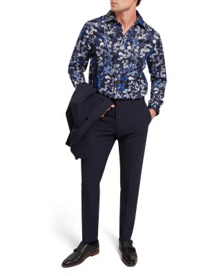Holiway Floral Geometric Print Smart Shirt
