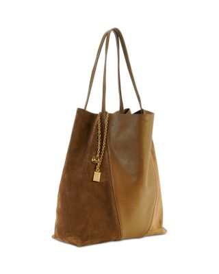 Spin Large Leather &amp; Suede Tote