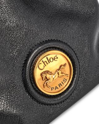 Horse Medal Mini Leather Bucket Bag