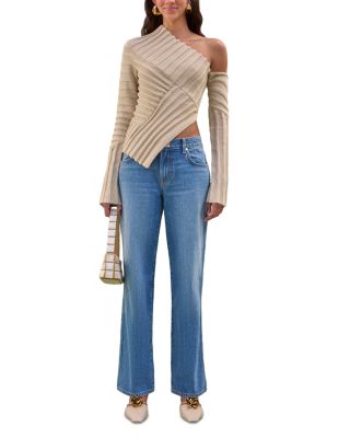 Jaidan Asymmetric Knit Top